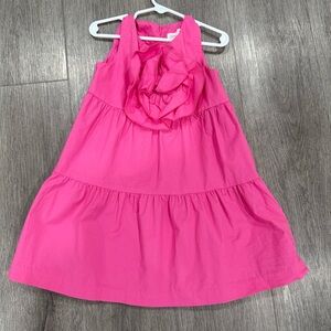 Zara Girls Flower Dress Size 5-6 Pink
